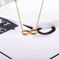 Women Fashion Jewelry Stainless Steel 8 Shape Necklace for Gift